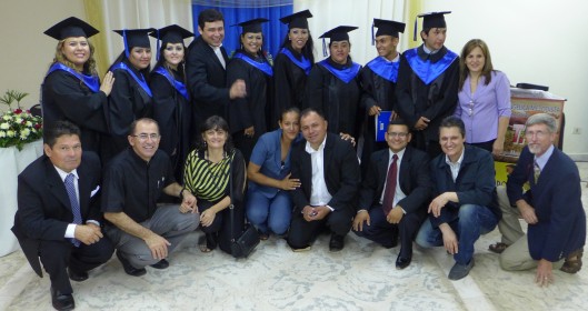 Bible Institute graduates and their professors!